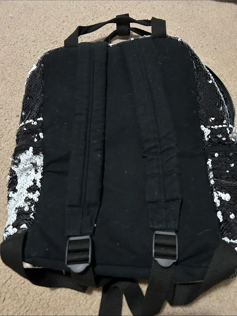 Wild Fable Reversible Sequin Flip Backpack - Black & White